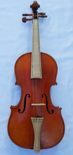 Baroque 4/4 Violin w Case Chin Rest Bridge Handmade Varnish Ebony Pegs 5