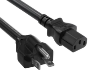 3ft NEMA 6-20P to C13 Heavy Duty Power Cord, 14 AWG, 15A/250V, SJT, Black