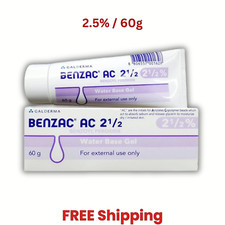 Gel Traitant Benzac AC 2,5% Peroxyde De Benzoyle - Pour Acné - 30g - Galderma - Neuf