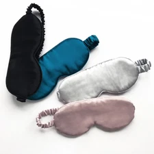 Pure Silk Luxury Sleep Eye Mask Soft Travel Sleeping Aid Relax Eye Shade Cover