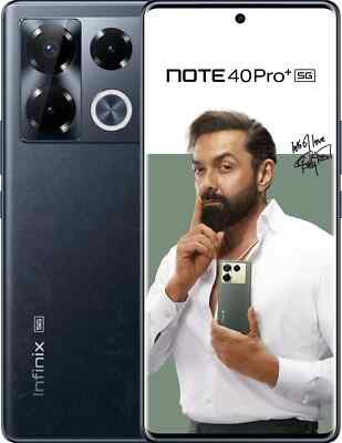 Infinix Note 40 Pro+ 5G Factory Unlocked 12GB RAM 256GB GLOBAL ROM-Black