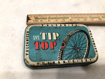 Blechdose TIP TOP svs  Fahrrad Flickzeug W Germany  Vintage