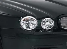 Chrome trim set for Headlights for Jaguar XJ8 XJR 04-08 trims only NOT lights