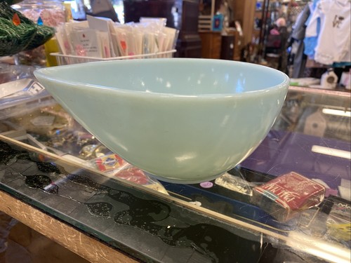 Fire King Swedish Modern Bowl Delphite Blue Small Size