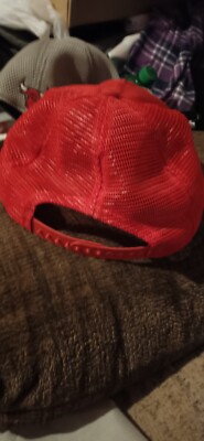 【Budweiser】 80s mesh cap VTG Budweiser Racing Hat Rare Red Mesh Patch OSFA Snapback 80s