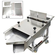 110V 3mm Round Screen Linear Vibrating Screen Electric Sifter Shaker with Cover