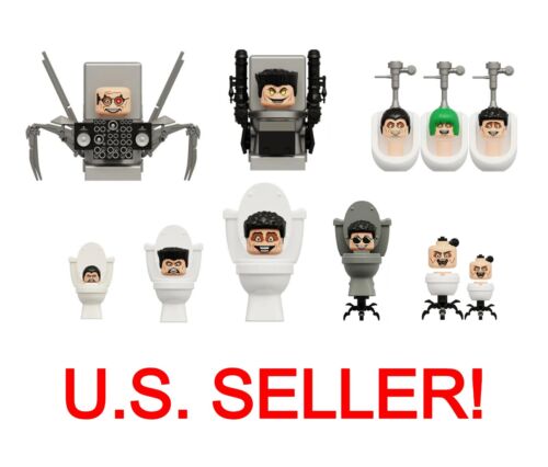 Skibidi Toilet G-Man Scientist giocattoli personaggio 11 figure - venditore USA! - Foto 1 di 6