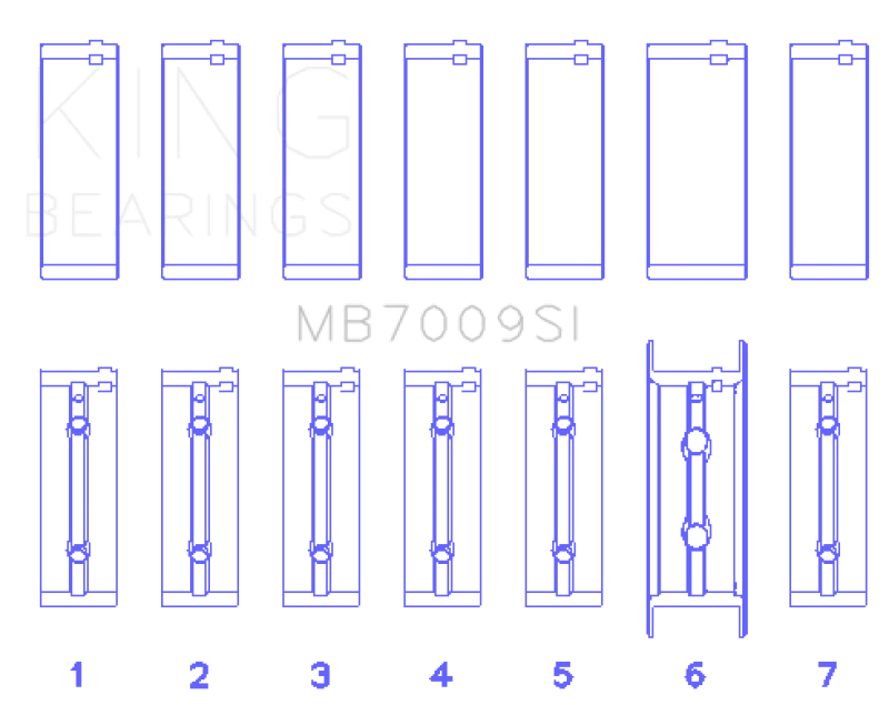 King MB7009SI SI 系列主轴承适用于 1989–2012 年道奇/拉姆康明斯 5.9L & 6.7 — 第 2/4 张图片