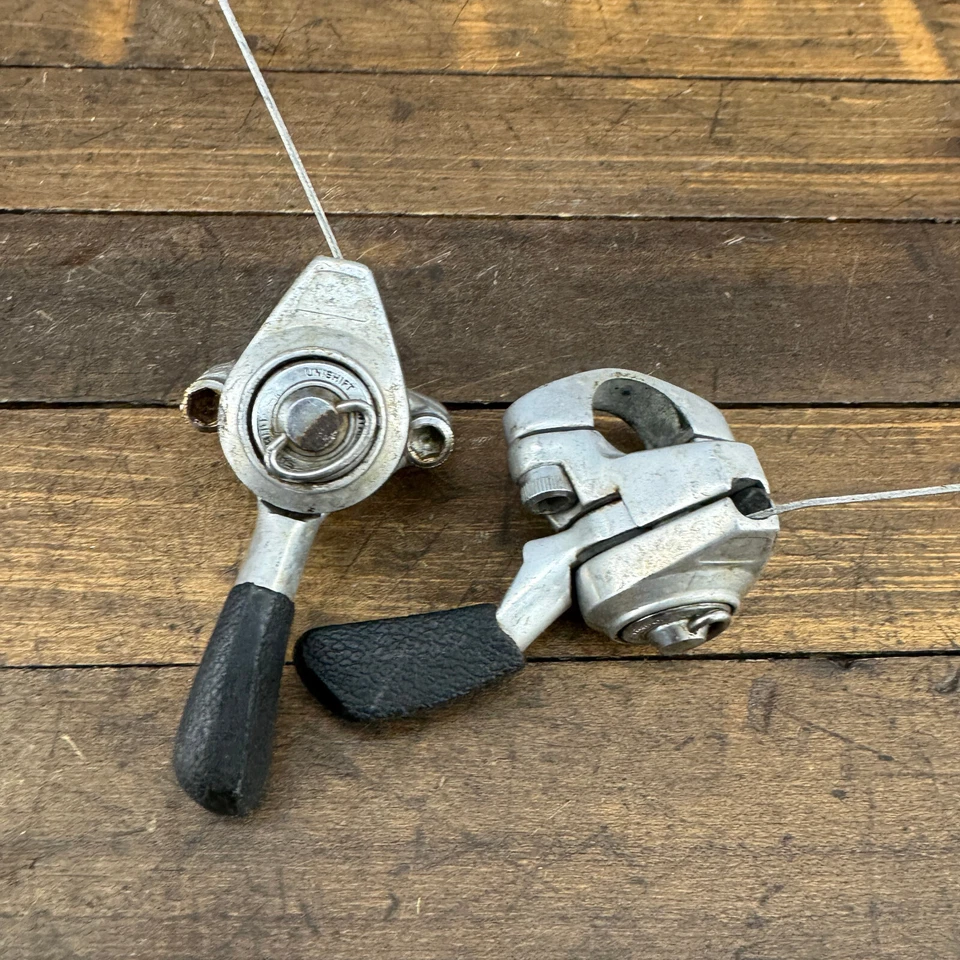 Vintage Shimano Deer Head Thumb Shifters SL-M700 Shift Levers DeerHead Deore A6 - Image 2 of 4