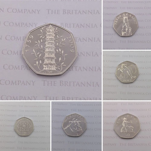 2015 - 2025 UK Fifty Pence Coins 50P UNCIRCULATED Choose Your Design!
