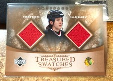 2005-06 Artifacts Treasured Patches #TPTR Tuomo Ruutu Dual Jersey Card /50 