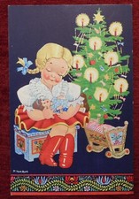 HUNGARY - CHRISTMAS ARTIST SIGNED POSTCARD / M.PATZ KATÓ / 1940
