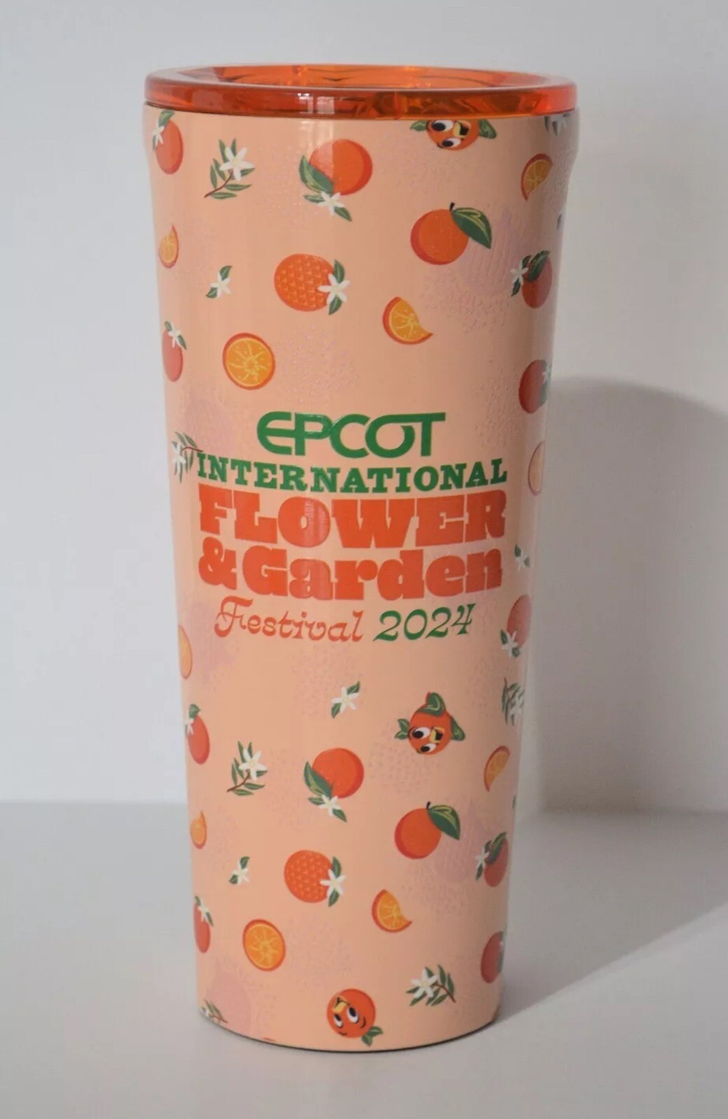 2024 Disney Parks Epcot Flower and Garden Orange Bird Corkcicle Tumbler
