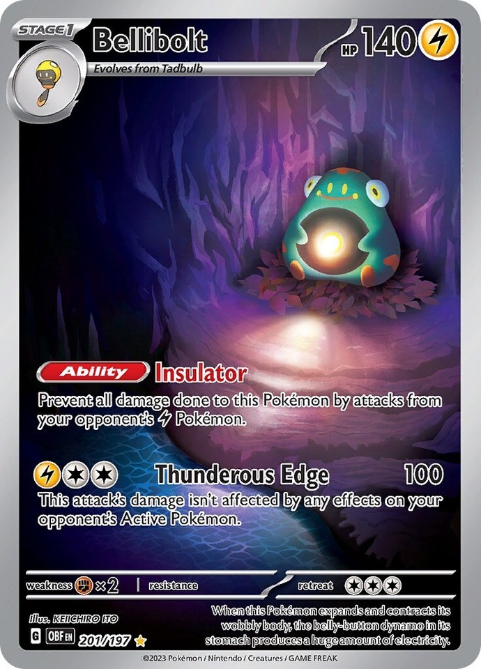 Bellibolt 201/197 SV03: Obsidian Flames - 1 of 1