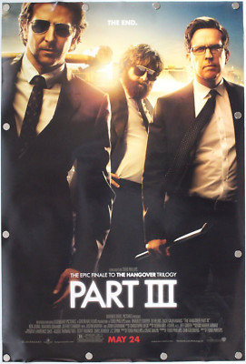 The Hangover Part III 2013 Double Sided Original Movie Poster 27 X 40 the-hangover-part-iii-2013-double-sided-original-movie-poster-27-x-40