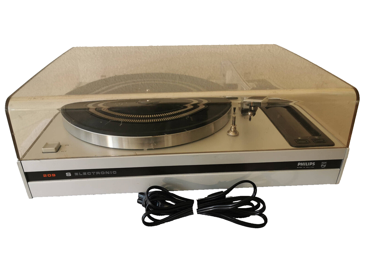 Philips 209 S Electronic Record Player Turntable 681e Partially