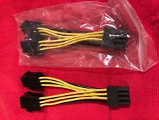Dual 6Pin to 8 Pin PCI-E Express Nvidia GTX Video Card Power Cable,ORIGINAL