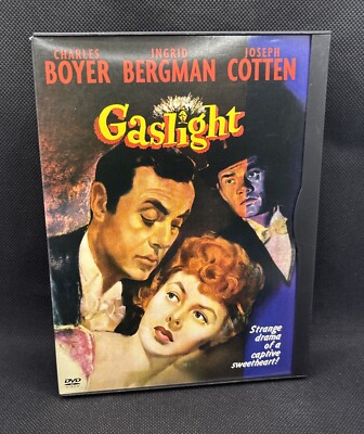 Gaslight (DVD, 1944) Ingrid Bergman Charles Boyer OOP Double Side Disc