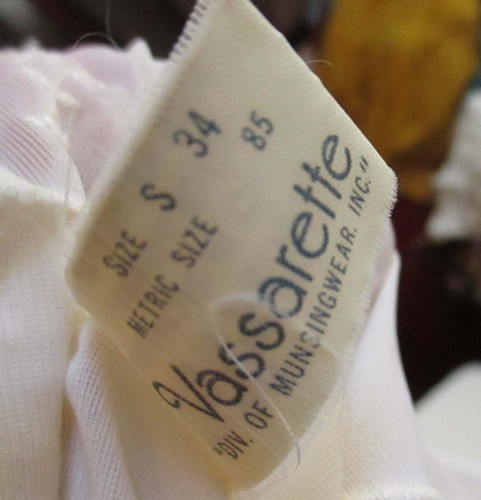 Gr. 34 KLEIN Vintage 60er Jahre Full Slip WEISS 100 % NYLON Nachthemd VASSARETTE USA - Bild 4 von 9