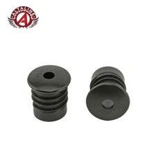 ALTALINE Bicycle BIKE Bicycle End Grip Plug Reflector 2PC Set Black/Black