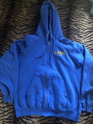 AP Bio Season Four 4 Cast And Crew Blue Hoodie LARGE (L) Whitlock Rams