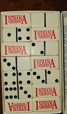 IU Indiana University Logo Marblelike Dominoes Extra Thick Professional Licensed