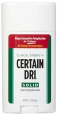Certain Dri Solid Anti-Perspirant Clinical Strength 1.7 OZ (48 g) Deodorant