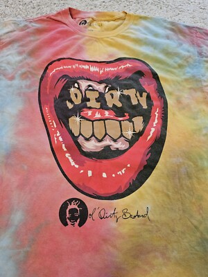 Ol' Dirty Bastard ODB Tie Dye T-Shirt Size S/M Wu-Tang Clan Hip