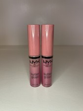  Lot of 2 NYX Butter Gloss for Lips BLG09 Vanilla Creme Pie New Sealed .27oz