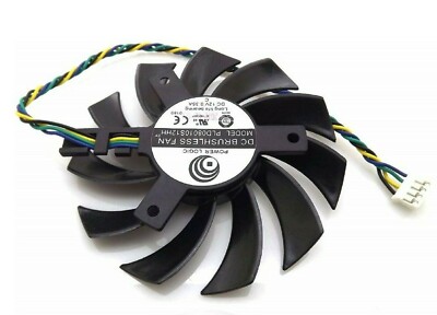 75mm Power Logic Single Fan 40mm 4Pin 4Wire 12V  PLD08010S12HH / H9010H12F-Z