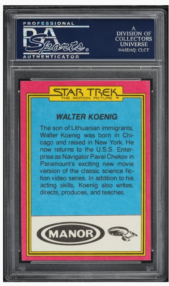 1979 ⭐ PSA-8 - #11 Chekov Star Trek Manor Bread, Security Chief Topps  - Image 2 of 3