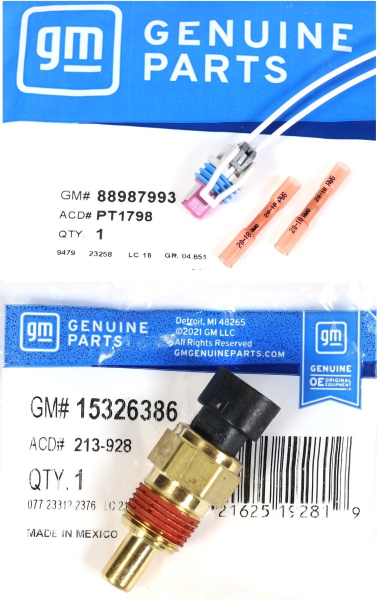Genuine GM 15326386 Engine Coolant Temp Sensor PT1798 88987993