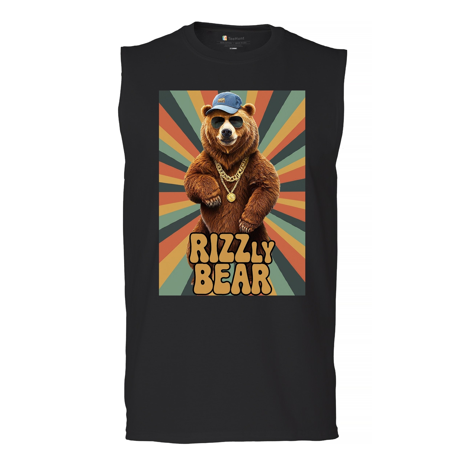ALTRA Camicia muscolare Rizzly Bear divertente gioco di parole carisma affascinante meme grizzly appuntamenti uomo