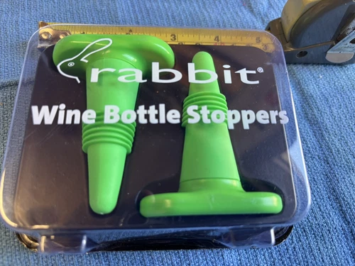 Rabbit Wine Bottle Stopper Set - Thumbnail 3