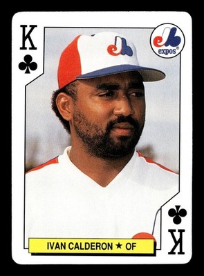 1991 US Playing Cards Major League All-Stars King of Clubs Ivan Calderon B189
