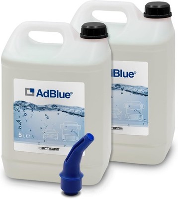 ERRECOM Harnstofflösung  Hochreine SCR AdBlue  inkl. Füllschlauch 10 L (2er Set)