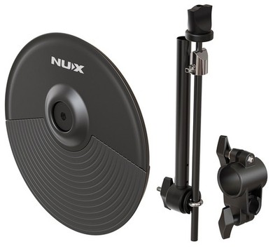 Nux Add-on 10'' Cymbal Trigger with Mounting Arm for DM-210 e-Drum Kit, Black