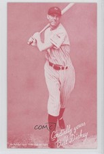 1980 An Exhibit Card Hall of Fame Reprints Red Bill Dickey HOF 0b0