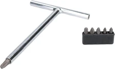 T Handle JIS Screwdriver PH1 PH2 PH3 for Japanese Standard Screws 7Pc Set