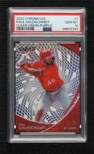 2022 Chronicles Clear Vision Purple 14/25 Paul Goldschmidt #7 PSA 10 GEM MT 0e2x