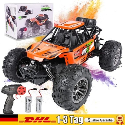 Ferngesteuertes Auto 2,4GHz 1:16 RC 2WD Offroad Auto Kinder Monster Truck 15km/h