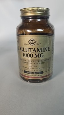 L-Glutamine 1000mg Tablets - 60 Ct - Supports Muscle Recovery & Nutrition 8/2027
