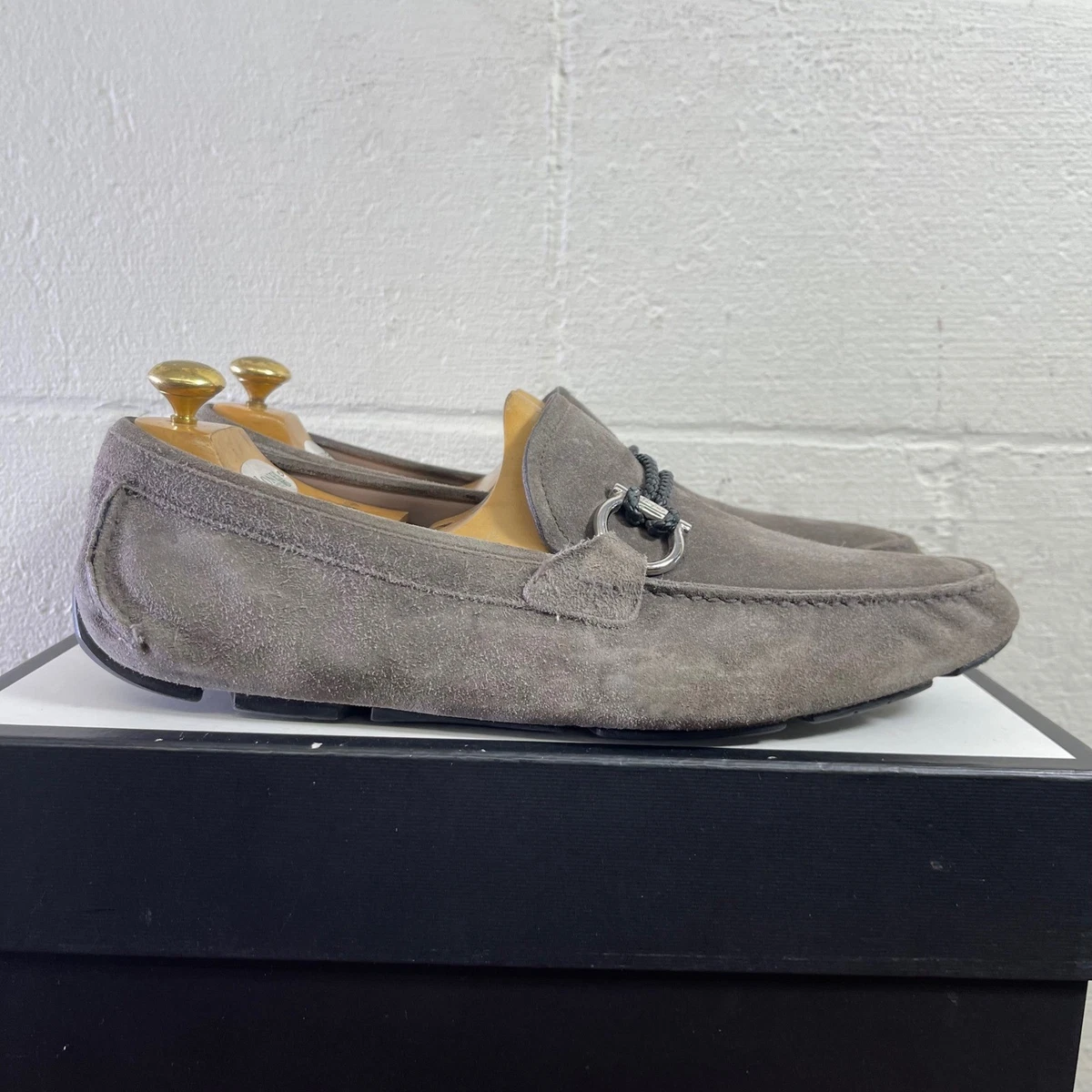 Salvatore Ferragamo Loafer EE Suede Casual Shoes for Men for 
