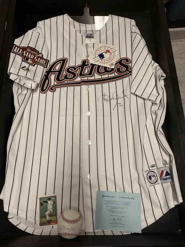 Roger Clemens Signed Houston Astros Jersey (COA)Majestic XL, Signed Ball,Card