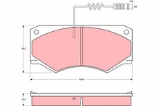 Bremsbelagsatz Vorne für Mercedes W463 T1 B601 601 611 Pritsche T1/Tn 89-03 Bremsbelagsatz Vorne für Mercedes W463 T1 B601 601 611 Pritsche T1/Tn 89-03