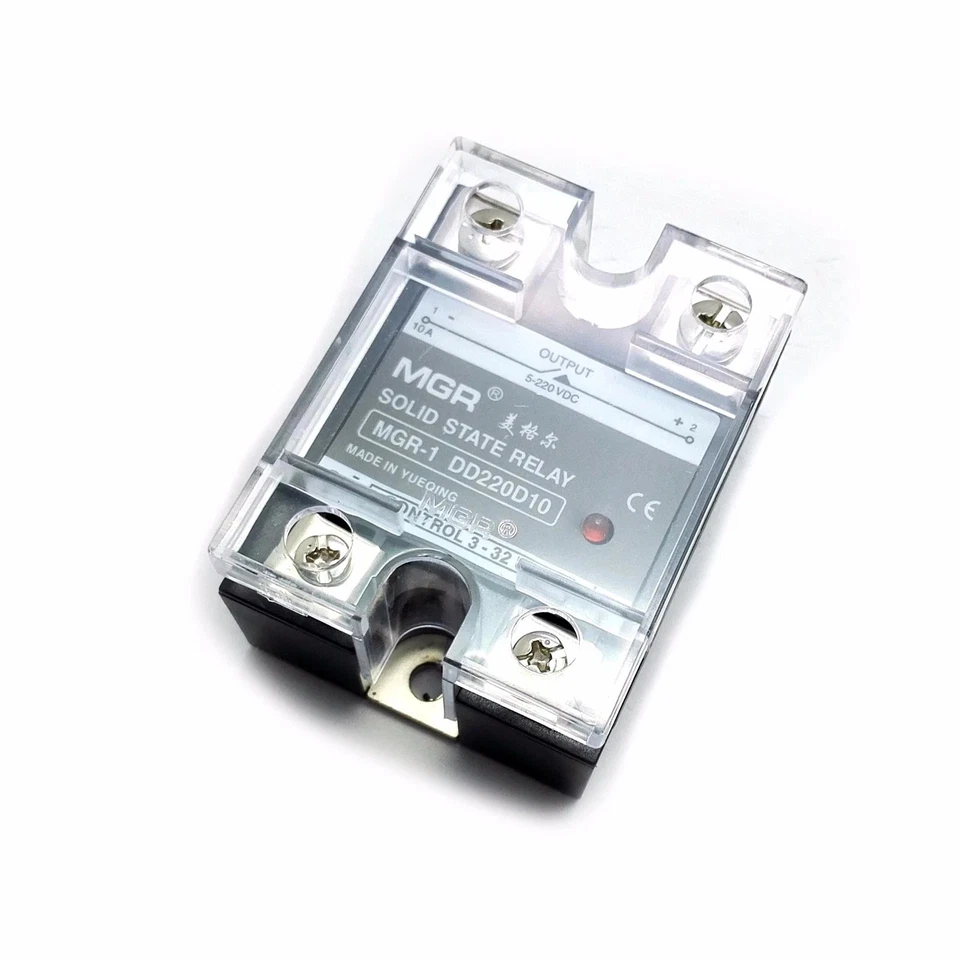 Lager 10A Halbleiterrelais SSR DC-DC Eingang 3-32V DC Last 5-220V DC DD220D10 - Bild 2 von 4