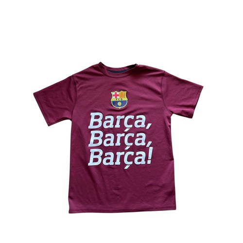 Official FBC Barcelona Men’s Maroon Barca Barca Barca Jersey T-Shirt Size Small