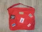 1987 Vintage COCA COLA Red Denim COKE PATCH Shoulder Bag 10 x 15 Atlanta Ga D27
