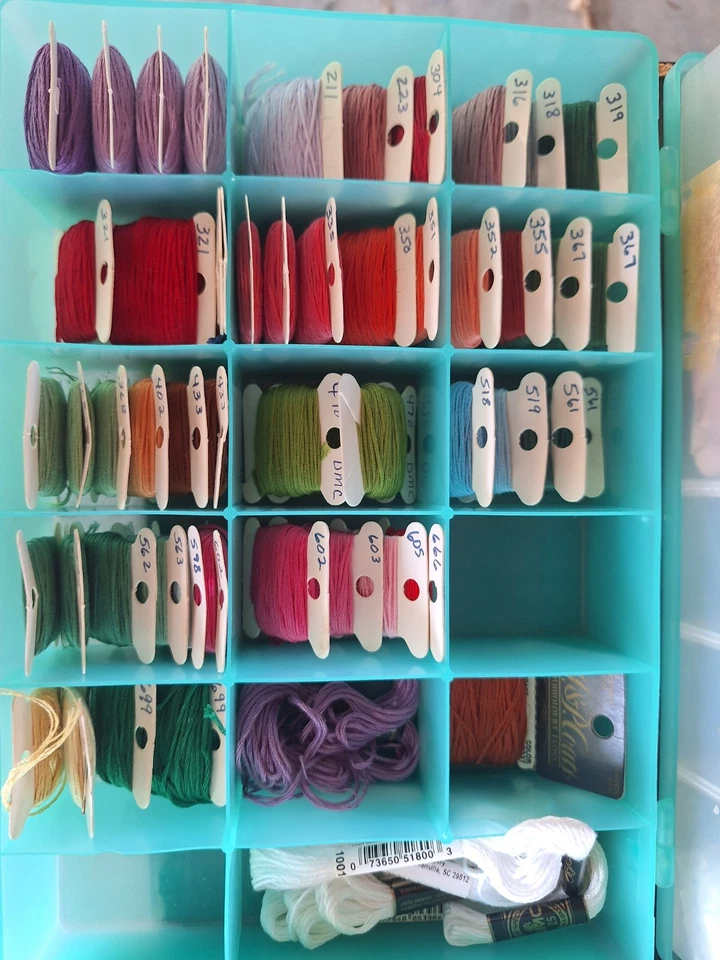 Embroidery Floss Thread Skeins Lot of Numbered Unbranded Colorful - Image 2 of 4