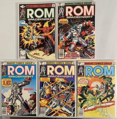 Rom Spaceknight High Grade Lot Of 5 (1-5)